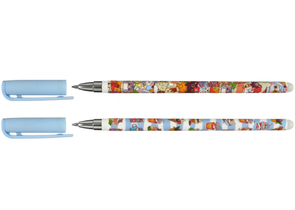 Ручка гелевая Lorex Slim Soft «Пиши-стирай», Coctail Kittens, корпус ассорти, стержень синий