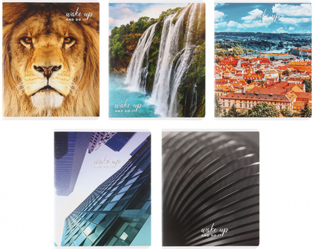 Тетрадь общая А5, 48 л. на скобе Creativiki «Хит набор», 163*202 мм, клетка, ассорти (цена за 1 шт.)