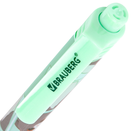 Ручка шариковая автоматическая Brauberg Cute, «Милые коты», корпус ассорти, стержень синий Ручка шариковая автоматическая Brauberg Cute, «Милые коты», корпус ассорти, стержень синий