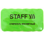 Стиратель для очистки досок Staff магнитный, 57×107 мм, зеленый