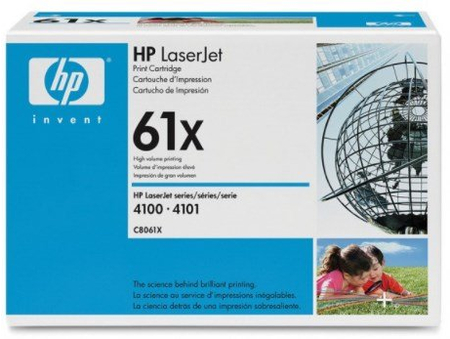 Тонер-картридж HP C8061X (№61X), ресурс 10000 страниц, черный