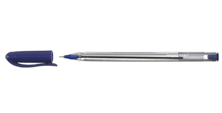 Ручка шариковая «Офис», корпус прозрачный, стержень синий