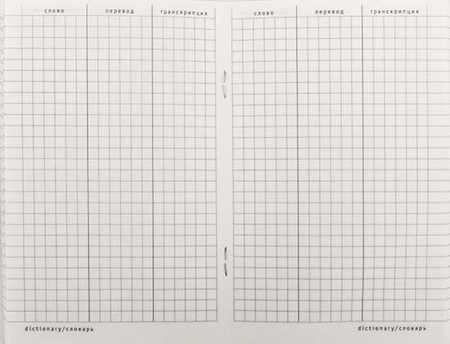 Тетрадь для записи слов «Перо», 105*160 мм, клетка