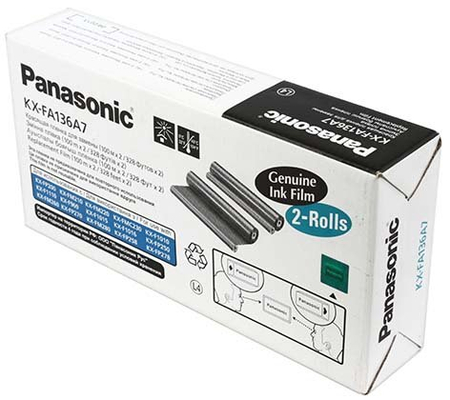 Термопленка KX-FA136A для факсов Panasonic , KX-FA136A (цена за 2 рулона)