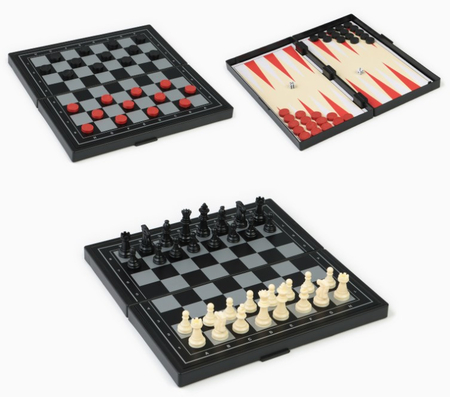 Игра настольная 3в1 «Зук» (нарды, шахматы, шашки), 24,5*24,5 см Игра настольная 3в1 «Зук» (нарды, шахматы, шашки), 24,5*24,5 см