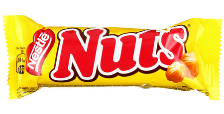 Батончик шоколадный Nuts, 50 г, шоколад с цельным фундуком Батончик шоколадный Nuts, 50 г, шоколад с цельным фундуком