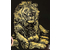 Набор для творчества «Гравюра. Животные», «Лев», с эффектом золотистого металлика