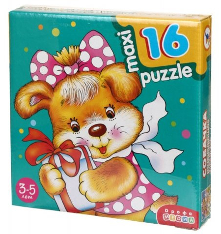 Игра настольная «Развивающая мозаика Maxi Puzzle», «Собачка», 3+