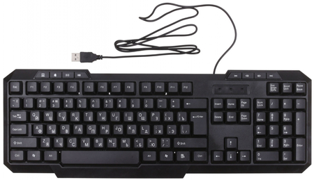 Клавиатура Sh. SHK01CBL, USB, проводная, черная Клавиатура Sh. SHK01CBL, USB, проводная, черная