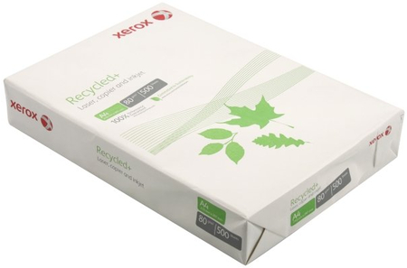 Бумага офисная Xerox Recycled+ (из вторичного сырья), А4 (210*297 мм), 80 г/м2, 500 л.