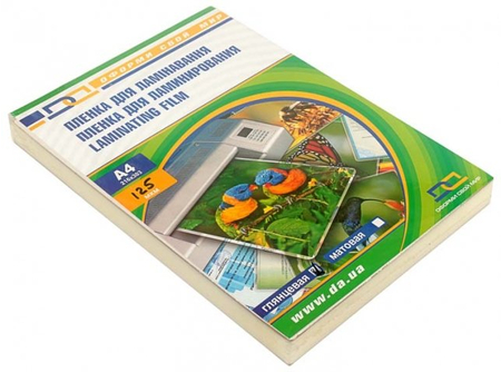 Пленка для ламинирования D&A, А4 (216*303 мм), 125 мкм, глянец, 100 шт.