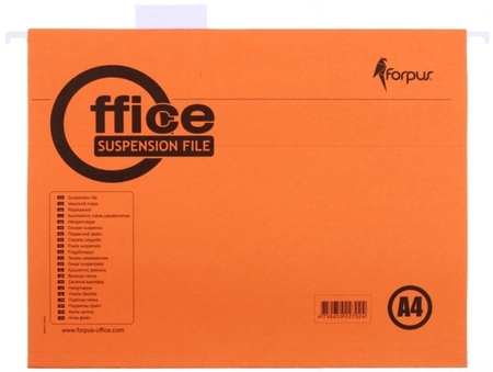 Папка подвесная для картотек Forpus, 234*310 мм, 350 мм, оранжевая