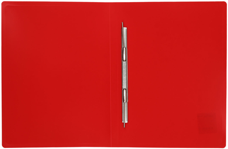 Папка-скоросшиватель пластиковая с пружиной Buro, толщина пластика 0,4 мм, красная