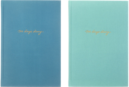 Ежедневник недатированный 100 Days Diary, 145*205 мм, 88 л., ассорти