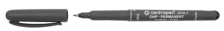 Маркер перманентный OHP Centropen 2636 F, черный Маркер перманентный OHP Centropen 2636 F, черный
