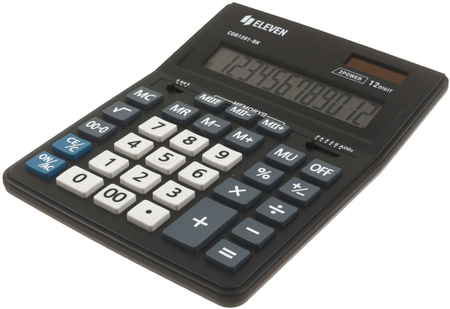 Калькулятор 12-разрядный Eleven CDB1201, черный