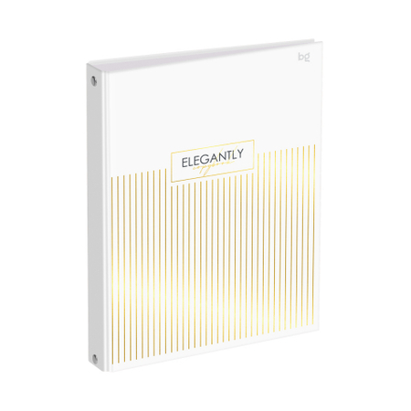 Тетрадь общая А5, 120 л. на кольцах BG, 165*215 мм, клетка, Minimal