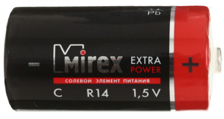 Батарейка солевая Mirex Extra Power, C, R14, 1.5V