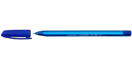 Ручка шариковая одноразовая Luxor InkGlide 100 Icy, корпус синий, стержень синий Ручка шариковая одноразовая Luxor InkGlide 100 Icy, корпус синий, стержень синий