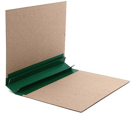 Папка архивная из картона со сшивателем (без шпагата), А4, ширина корешка 40 мм, плотность 1240 г/м2, зеленая