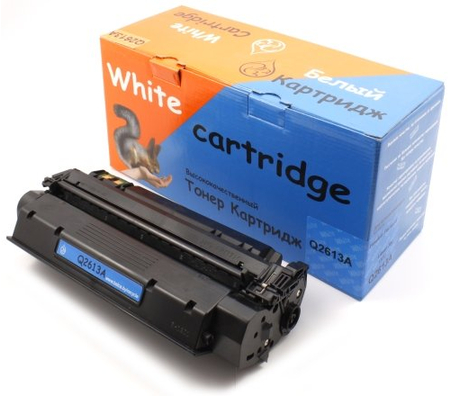 Тонер-картридж White Cartridge Q2613A, черный, ресурс 2500 страниц