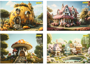 Альбом для рисования А4 Silwerhof, 20 л., «Сказочный мир», ассорти