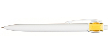 Ручка шариковая автоматическая Balu, корпус белый, стержень синий Ручка шариковая автоматическая Balu, корпус белый, стержень синий