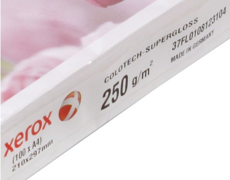 Бумага офисная Xerox Colotech+ Supergloss, А4 (210*297 мм), 250 г/м2, 100 л.