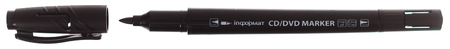 Маркер двусторонний для дисков CD/DVD Informat, черный