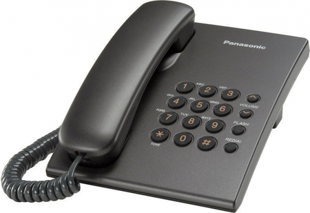 Телефон KX-TS2350RU Panasonic, черный Телефон KX-TS2350RU Panasonic, черный