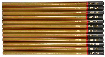 Набор карандашей чернографитных Index, 12 шт.