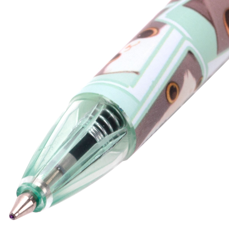 Ручка шариковая автоматическая Brauberg Cute, «Милые коты», корпус ассорти, стержень синий Ручка шариковая автоматическая Brauberg Cute, «Милые коты», корпус ассорти, стержень синий