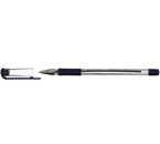 Ручка шариковая Qredo 755-S, корпус прозрачный, стержень синий