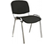 Стул офисный Helmi HL-F01 «Изо» Chrome для посетителей, обивка - черная ткань