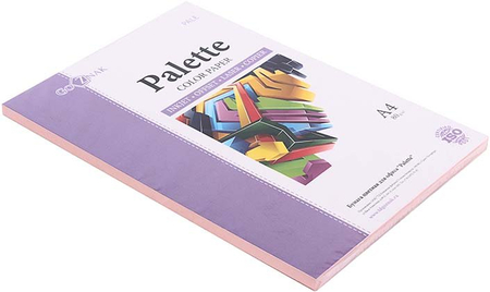 Бумага офисная цветная Palette Pastel, А4 (210*297 мм), 80 г/м2, пастель, 100 л., розовая
