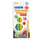 Карандаши цветные Brauberg Premium, 12 цветов, длина 175 мм