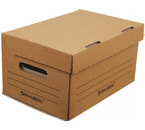 Короб архивный из гофрокартона Т24 Brauberg «Делопроизводство», 325×235×180 мм, бурый Короб архивный из гофрокартона Т24 Brauberg «Делопроизводство», 325×235×180 мм, бурый
