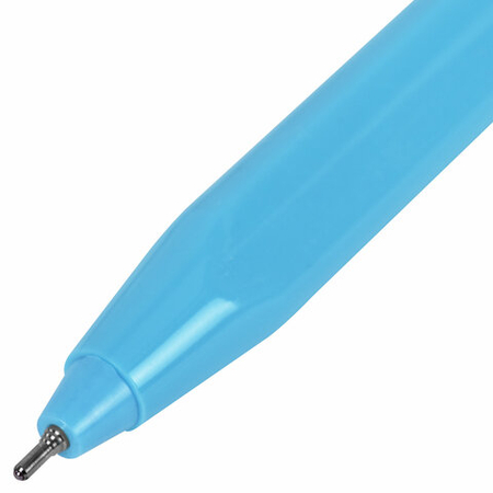 Ручка шариковая одноразовая Brauberg Trios Blue, корпус голубой, стержень синий Ручка шариковая одноразовая Brauberg Trios Blue, корпус голубой, стержень синий