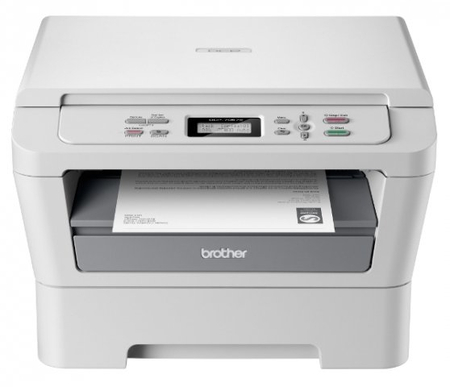 МФУ Brother DCP-7057WR, A4, А5, А6 лазерная черно-белая печать 2400 x 600 dpi, сканер 600 x 2400 dpi, дисплей, светло-серый