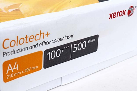 Бумага офисная Xerox Colotech+ Uncoated (без покрытия), А4 (210*297 мм), 100 г/м2, 500 л.