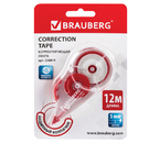 Корректирующий роллер Brauberg Standard, размер ленты 5 мм×12 м, корпус прозрачный Корректирующий роллер Brauberg Standard, размер ленты 5 мм×12 м, корпус прозрачный