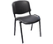 Стул офисный Iso black для посетителей, обивка - черная искусственная кожа, V4