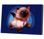 Картина по номерам на холсте Sima-Land, 20×30 см, «Сиамский котенок»