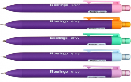 Карандаш автоматический Berlingo Envy, толщина грифеля 0,5 мм, корпус ассорти Карандаш автоматический Berlingo Envy, толщина грифеля 0,5 мм, корпус ассорти