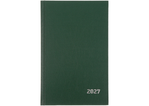 Ежедневник датированный на 2027 год BG (бумвинил), 135×205 мм, 168 л., зеленый