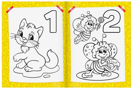 Раскраска для малышей «Учим цифры», 6 л. Раскраска для малышей «Учим цифры», 6 л.