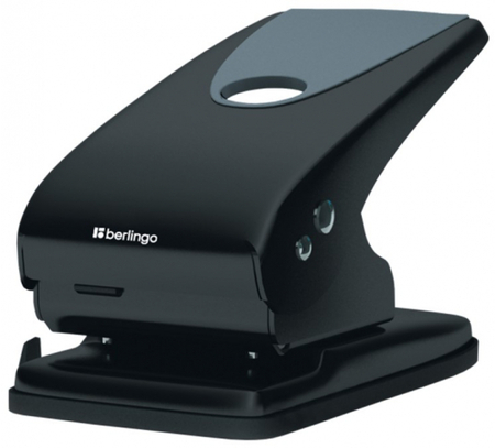 Дырокол Berlingo Office Soft, 210*110 мм, 65 л., черный
