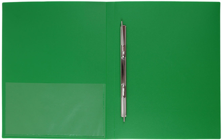 Папка-скоросшиватель пластиковая с пружиной Berlingo Standart, толщина пластика 0,7 мм, зеленая