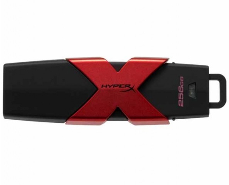 Флэш-накопитель Kingston HyperX Savage USB 3.1/3.0, 256 Гб, черный с красным