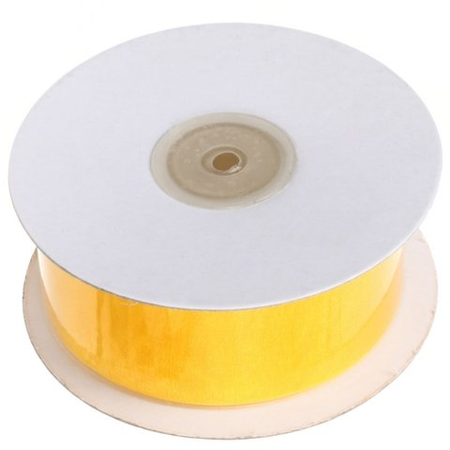 Лента упаковочная капроновая блестящая Golden Gift, 3,8 см*10 м, желтая Лента упаковочная капроновая блестящая Golden Gift, 3,8 см*10 м, желтая